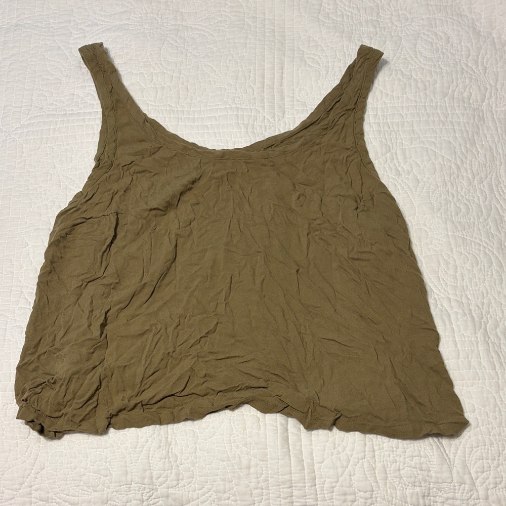 H&M Khaki Sleeveless Top